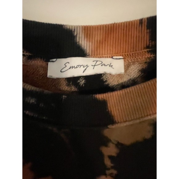 Emory Park Tie Dye Sweatshirt, Thick Knit Drawstring‎ Bottom, Size Small - Picture 2 of 5